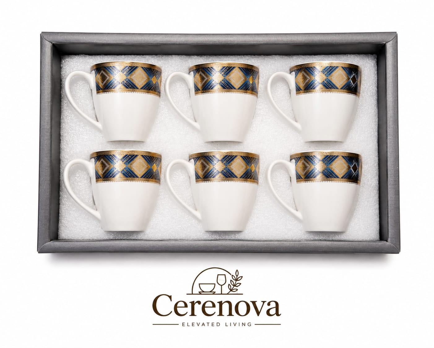 cerenova white porcelain teacup and saucer set with gold accents set of 6 (copy) cerenova white porcelain teacup and saucer set with gold accents set of 6 (copy)